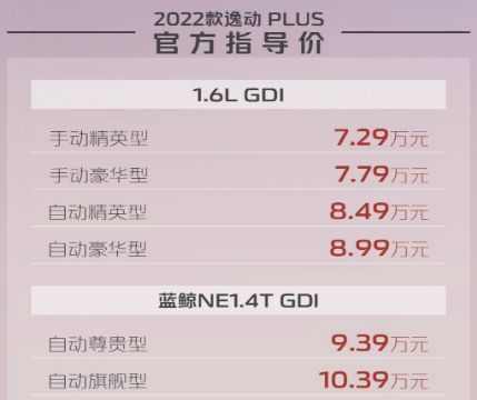 长安逸动plus2022款报价，长安逸动plus落地价6321