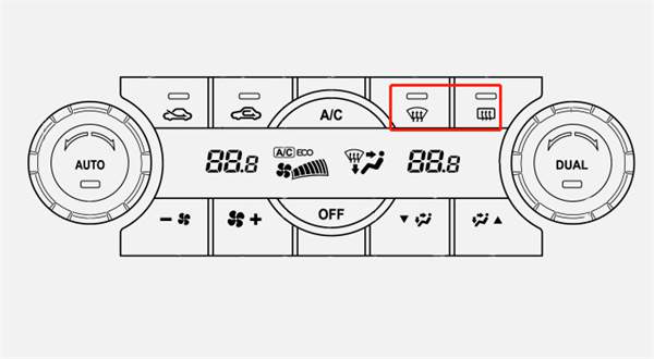 汽车空调按钮开关在哪里，车上空调的按钮开关是哪个