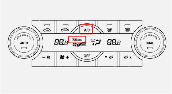 汽车空调按钮开关在哪里，车上空调的按钮开关是哪个