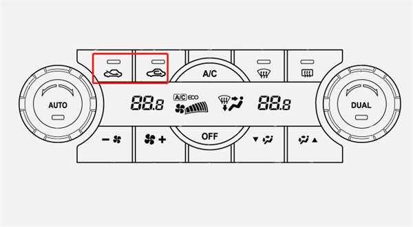 汽车空调按钮开关在哪里，车上空调的按钮开关是哪个